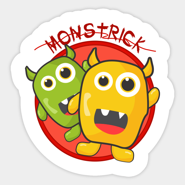 monster trick or treat hello Sticker by creative words